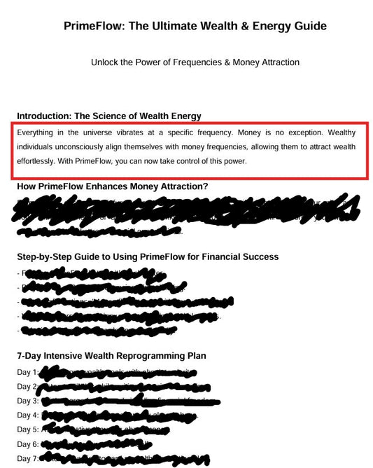 PrimeFlow Wealth Energy Master Guide